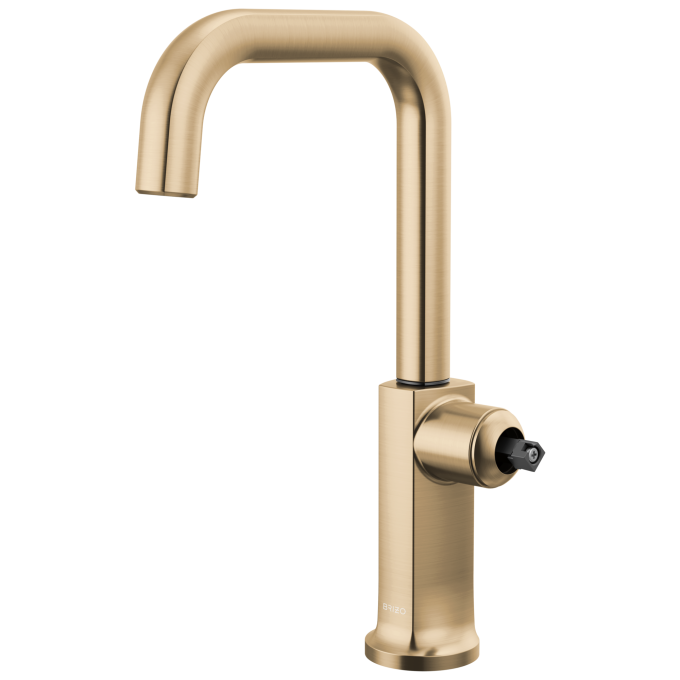 BRIZO Kintsu Bar Faucet with Square Spout - Less Handle — Lumicoat® Luxe Gold