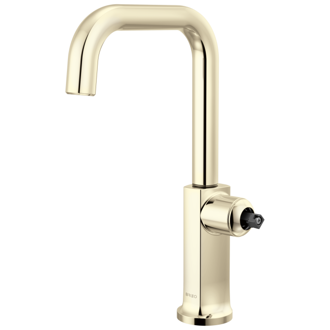 BRIZO Kintsu Bar Faucet with Square Spout - Less Handle — Lumicoat® Polished Nickel