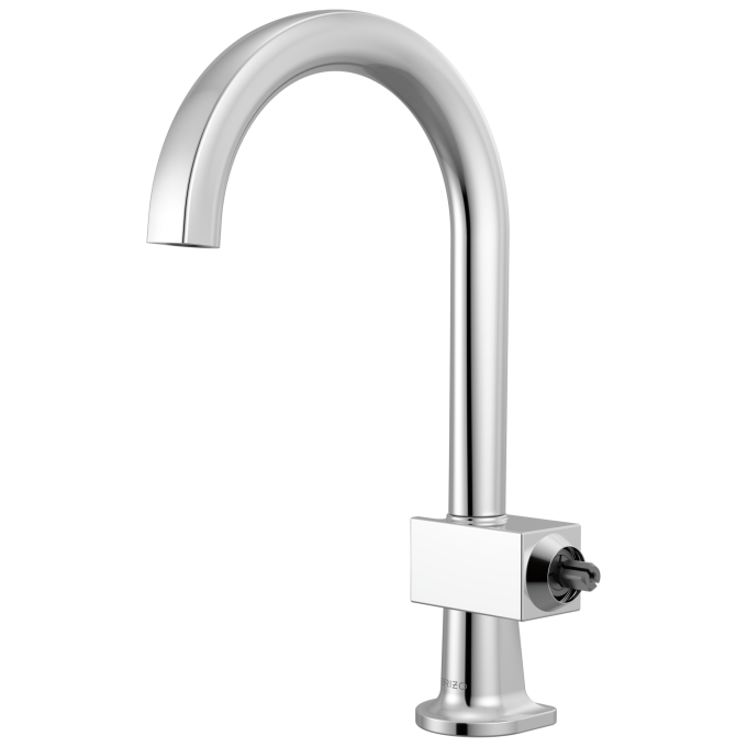 BRIZO Frank Lloyd Wright Bar Faucet with Arc Spout - Less Handle — Chrome