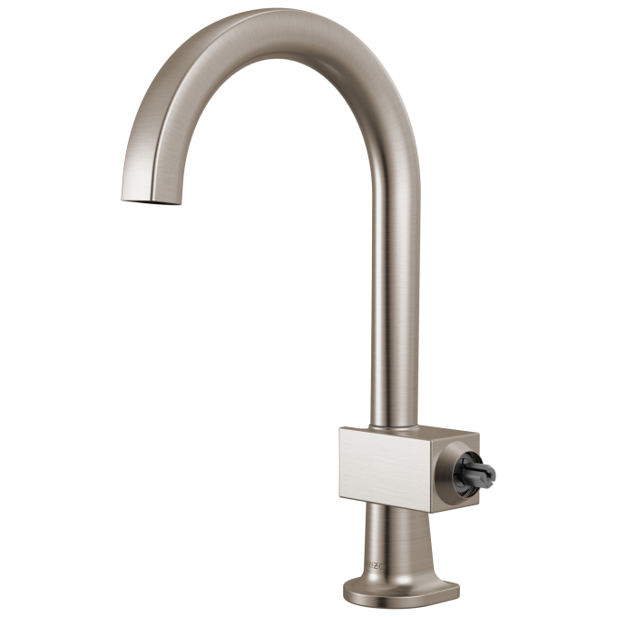 BRIZO Frank Lloyd Wright Bar Faucet with Arc Spout - Less Handle — Stainless