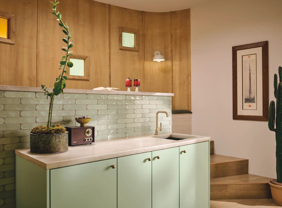 BRIZO Frank Lloyd Wright Bar Faucet Offset Lever Handle Kit — Luxe Gold