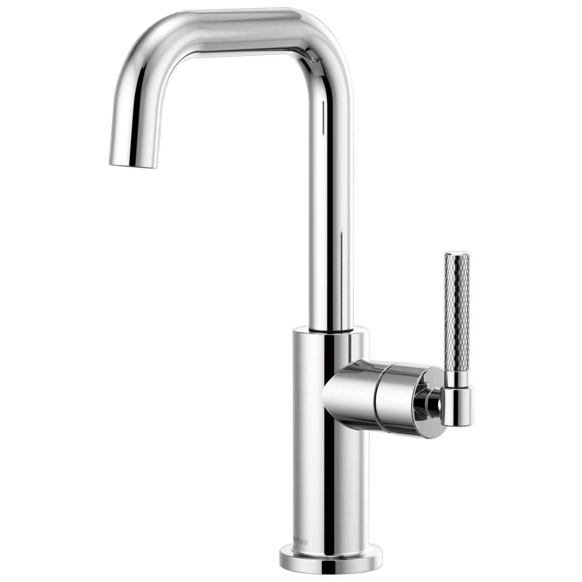 BRIZO Litze Bar Faucet with Square Spout and Knurled Handle Kit — Chrome