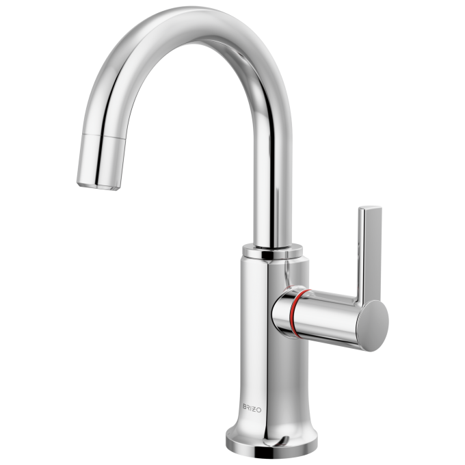 BRIZO Kintsu Instant Hot Faucet with Arc Spout — Lumicoat® Chrome
