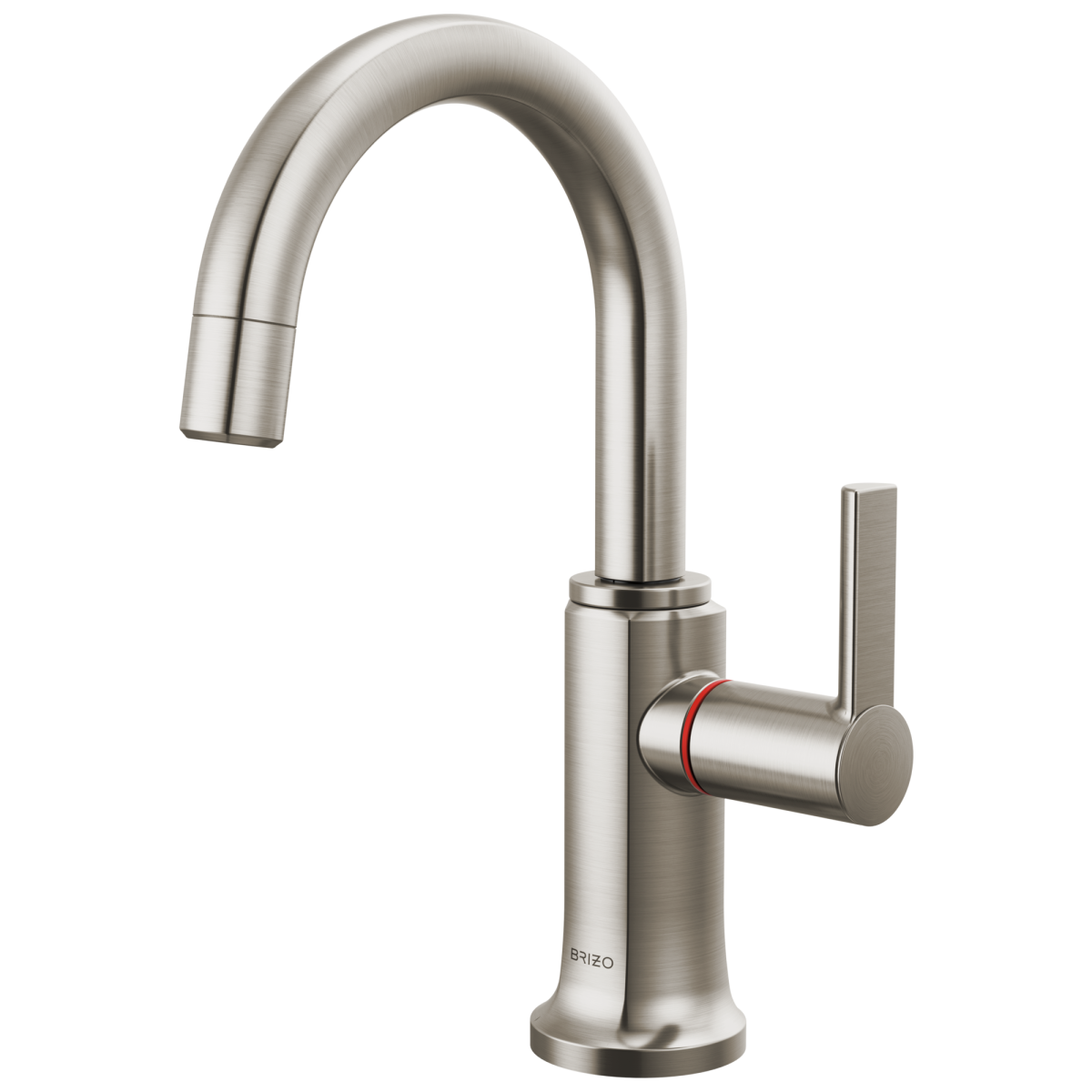 BRIZO Kintsu Instant Hot Faucet with Arc Spout — Lumicoat® Stainless