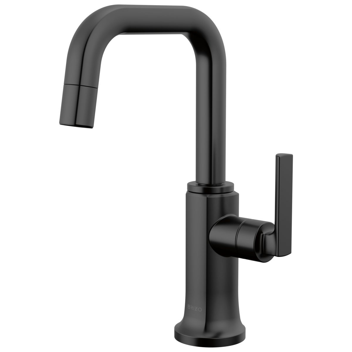 BRIZO Kintsu Beverage Faucet with Square Spout — Matte Black