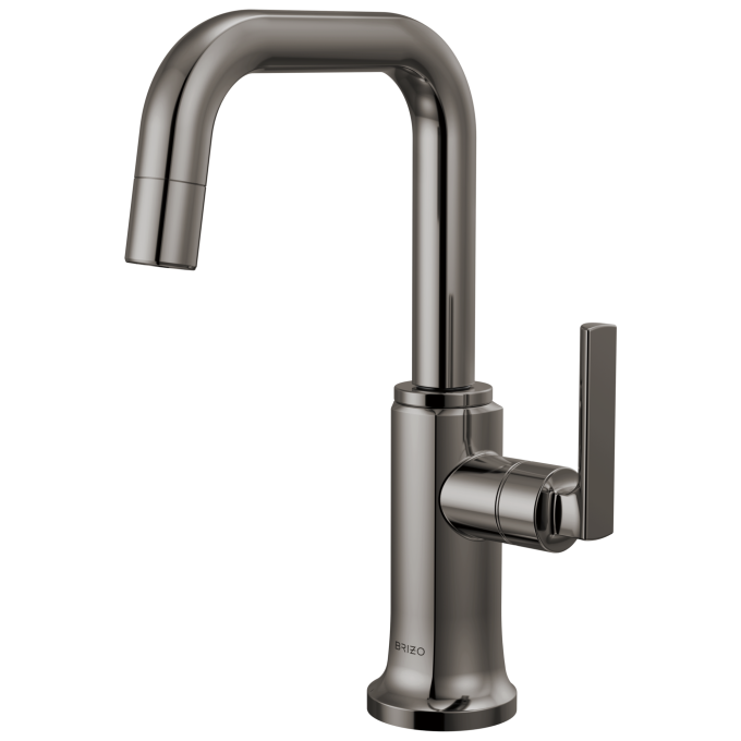 BRIZO Kintsu Beverage Faucet with Square Spout — Lumicoat® Black Onyx