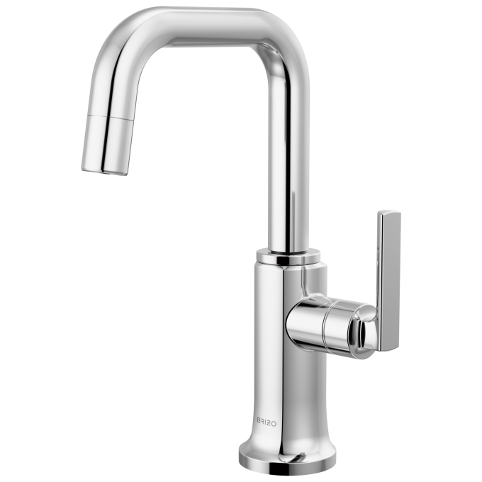 BRIZO Kintsu Beverage Faucet with Square Spout — Lumicoat® Chrome
