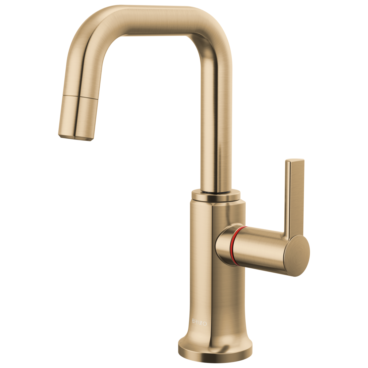 BRIZO Kintsu Instant Hot Faucet with Square Spout — Lumicoat® Luxe Gold