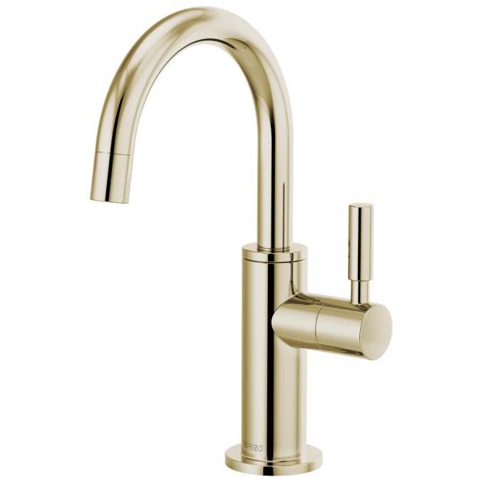 BRIZO Odin Beverage Faucet with Arc Spout — Polished Nickel