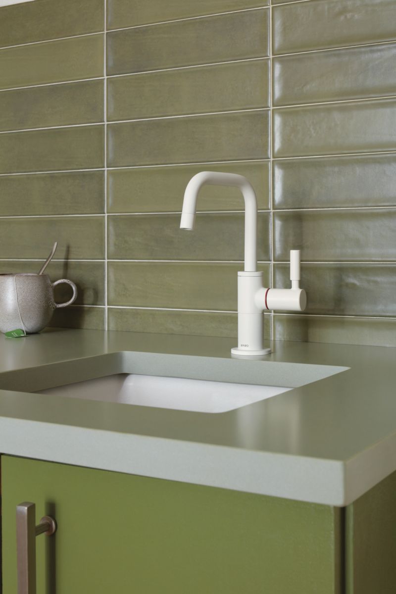 BRIZO Jason Wu for BRIZO Instant Hot Faucet with Arc Spout — Matte White
