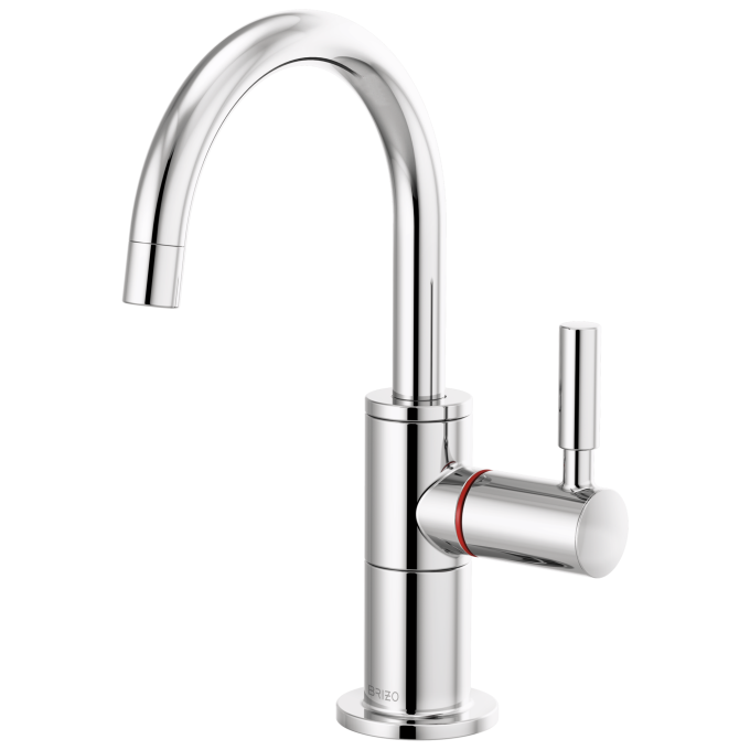 BRIZO Odin Instant Hot Faucet with Arc Spout — Chrome