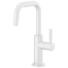 BRIZO Odin Beverage Faucet with Square Spout — Matte White