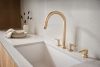 BRIZO Kintsu Widespread Pull-Down Faucet Lever Handle Kit — Lumicoat® Luxe Gold