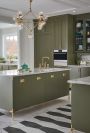 BRIZO Litze Bridge Faucet with Square Spout and Industrial Handle — Luxe Gold