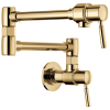 BRIZO European Wall Mount Pot Filler Faucet — Polished Gold