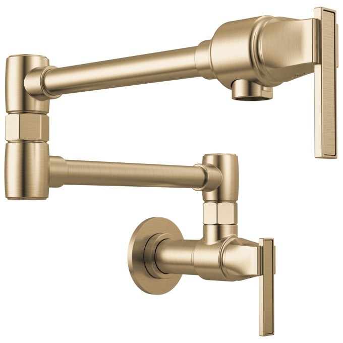 BRIZO Frank Lloyd Wright Wall Mount Pot Filler — Luxe Gold