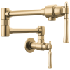 BRIZO Tulham Wall Mount Pot Filler — Luxe Gold / Polished Gold