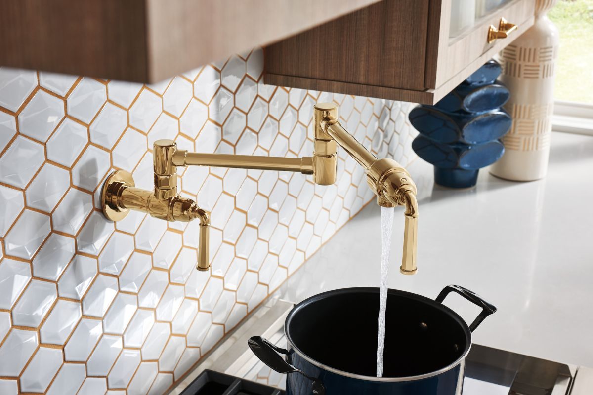 BRIZO Rook Drawer Pull — Luxe Gold