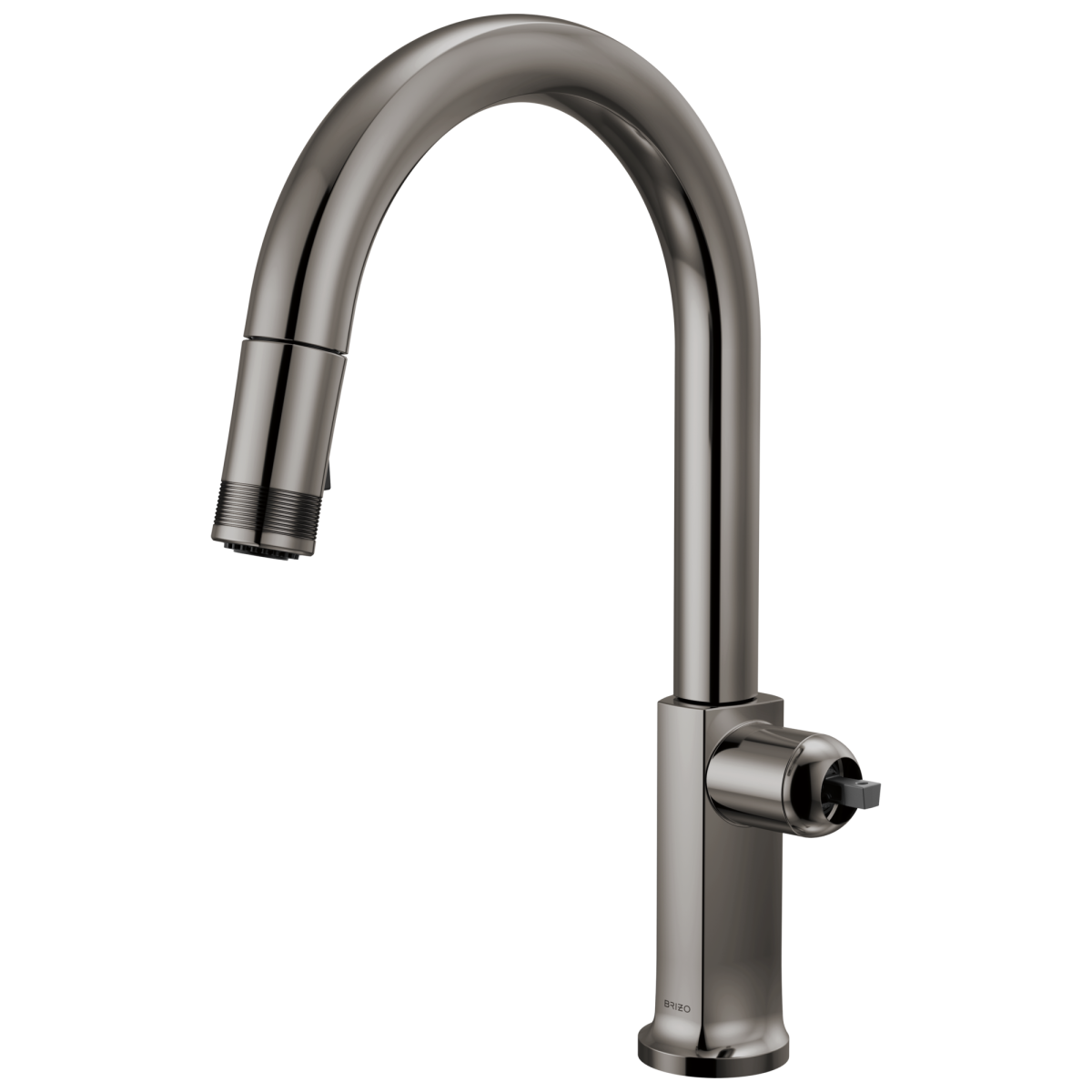 BRIZO Kintsu Pull-Down Faucet with Arc Spout - Less Handle — Lumicoat® Black Onyx