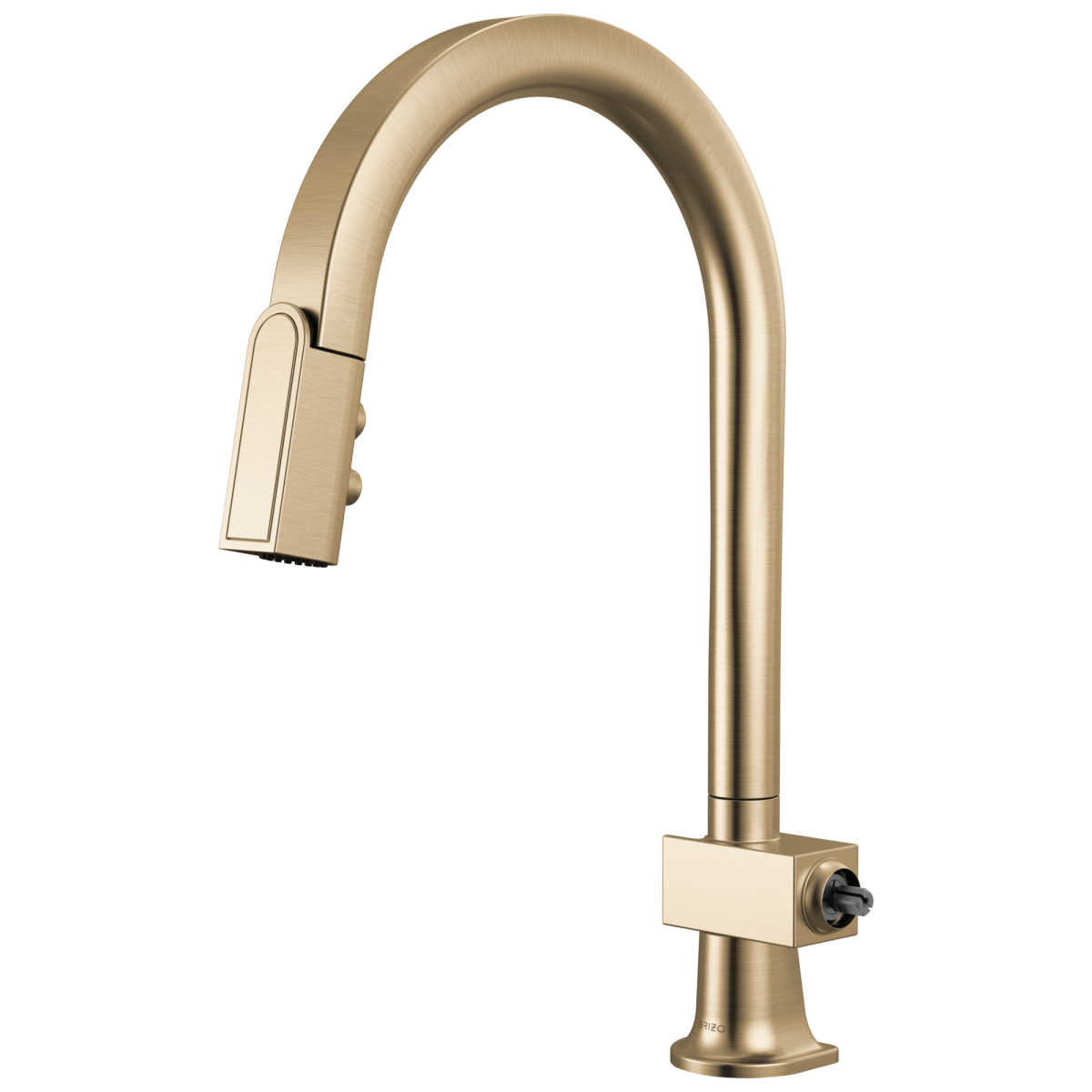 BRIZO Frank Lloyd Wright Pull-Down Kitchen Faucet with Arc Spout - Less Handle — Luxe Gold