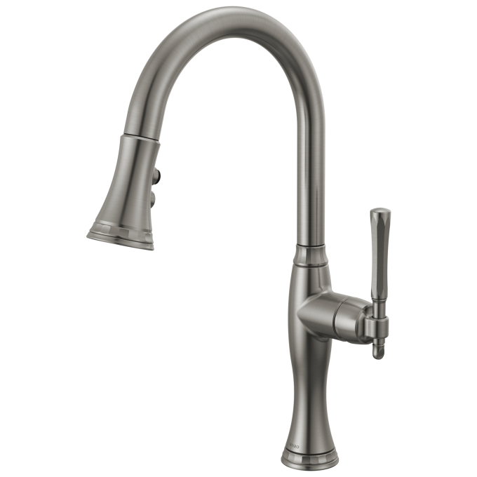 BRIZO Tulham Pull-Down Kitchen Faucet — Luxe Steel