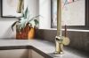 BRIZO Odin Pull-Down Faucet with Square Spout - Less Handle — Polished Nickel