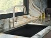 BRIZO Odin Pull-Down Faucet Wood Lever Handle Kit — Stainless / Wood