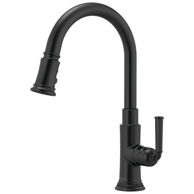 BRIZO Rook Pull-Down Faucet — Matte Black