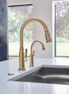 BRIZO Rook Instant Hot Faucet with Arc Spout — Luxe Gold