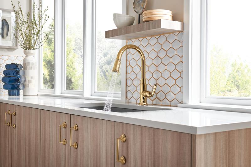 BRIZO Rook Drawer Pull — Luxe Gold