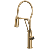 BRIZO Odin Articulating Kitchen Faucet with Finished Hose - Less Handle — Polished Gold
