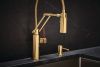 BRIZO Odin Articulating Kitchen Faucet with Finished Hose - Less Handle — Polished Gold