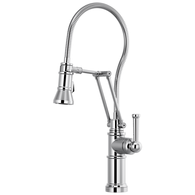 BRIZO Artesso Articulating Faucet With Finished Hose — Chrome