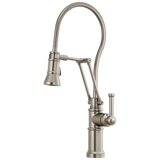 BRIZO Artesso Articulating Faucet With Finished Hose — Stainless