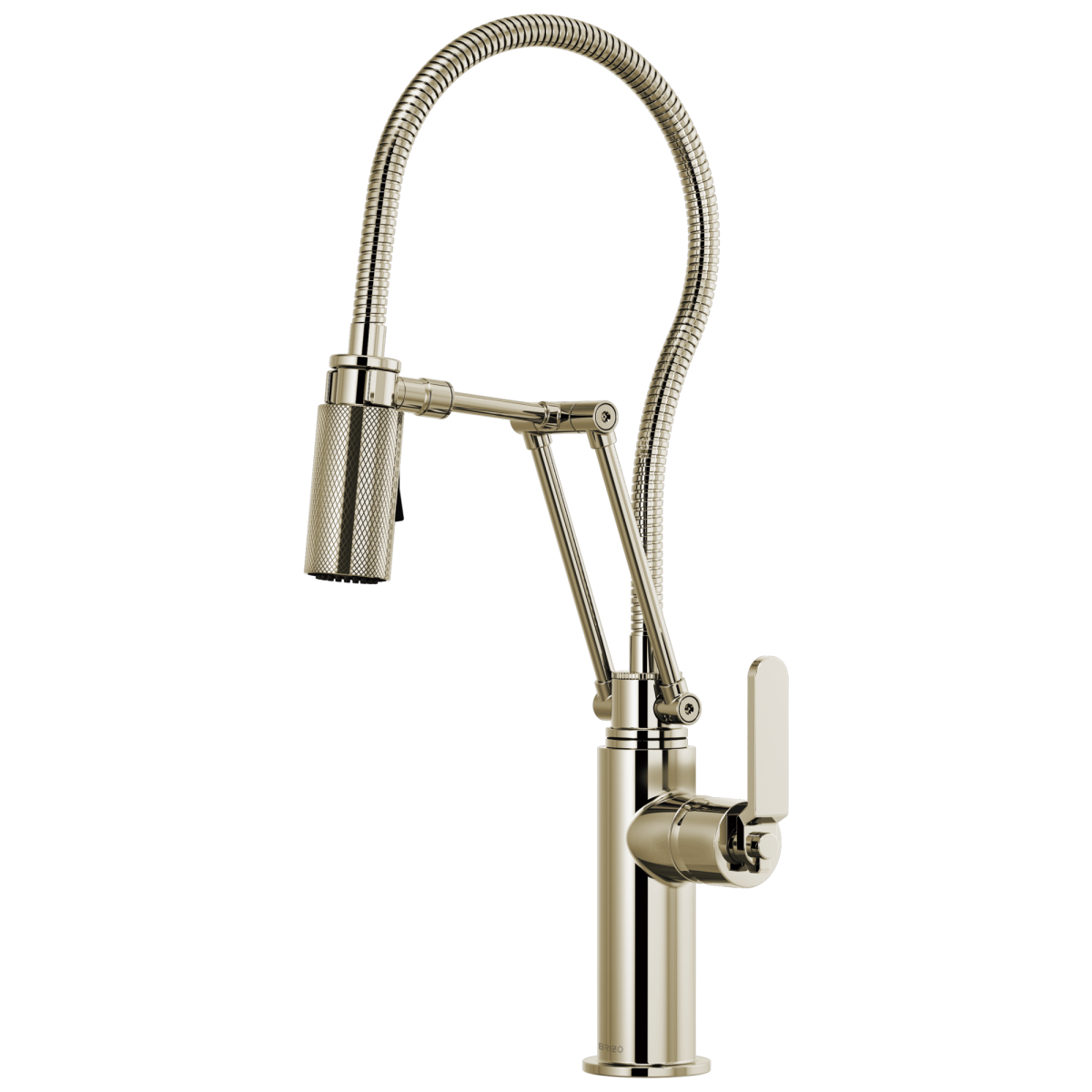 BRIZO Litze Articulating Faucet With Finished Hose — Polished Nickel