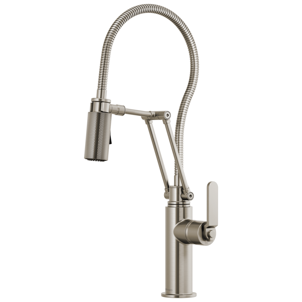 BRIZO Litze Articulating Faucet With Finished Hose — Stainless