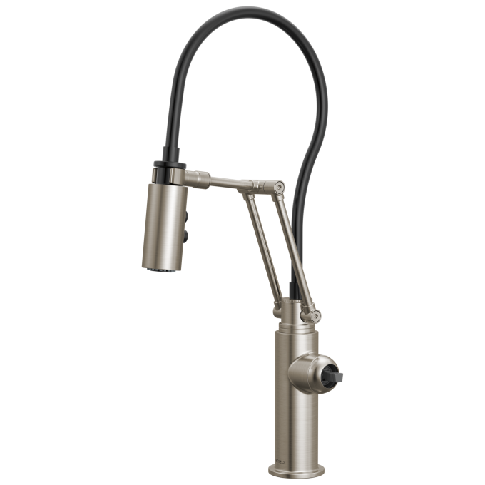 BRIZO Odin Articulating Kitchen Faucet - Less Handle — Stainless