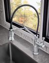 BRIZO Artesso Single Handle Articulating Kitchen Faucet — Chrome