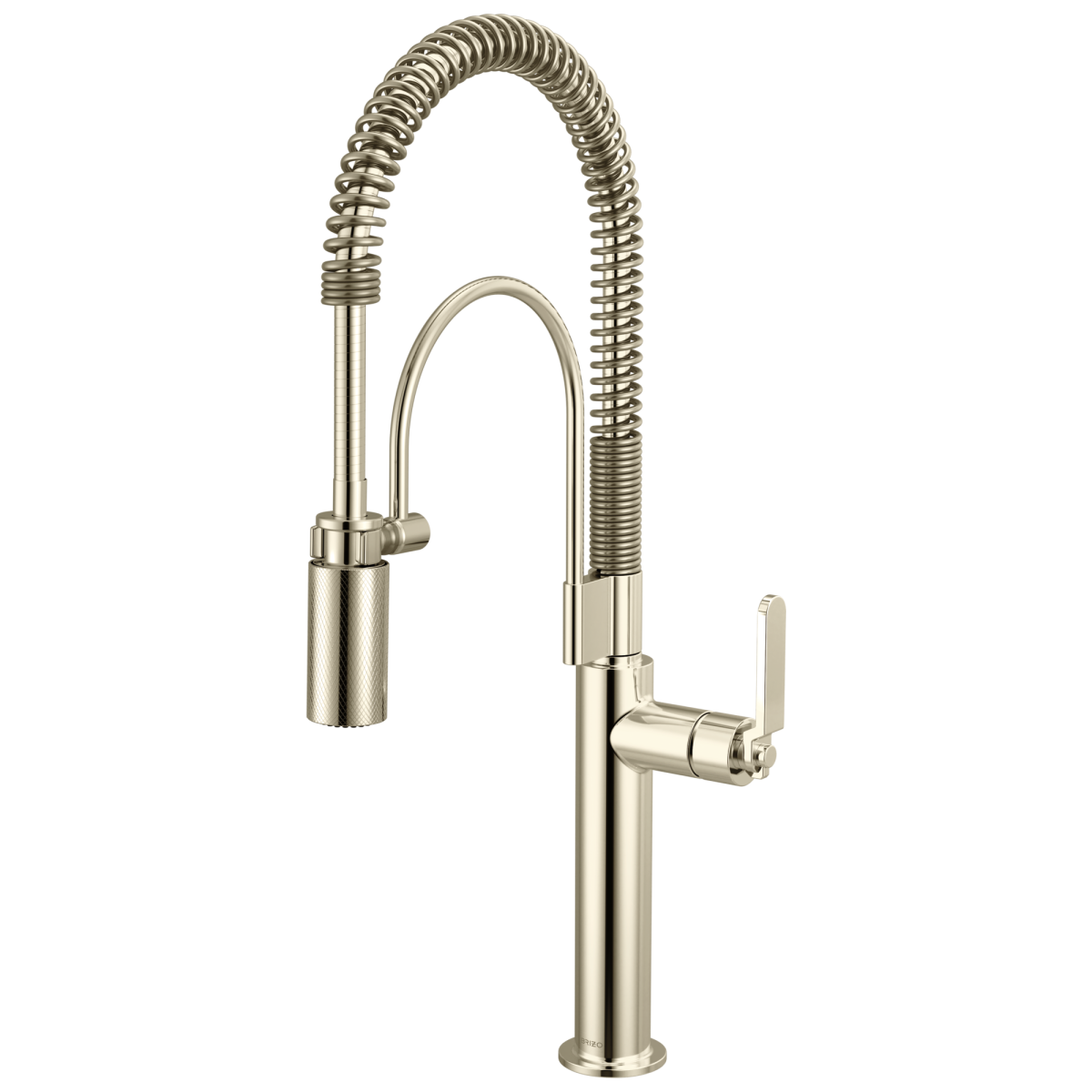 BRIZO Litze Semi-Professional Kitchen Faucet - Industrial Handle — Polished Nickel