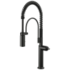 BRIZO Odin Semi-Professional Kitchen Faucet - Less Handle — Matte Black