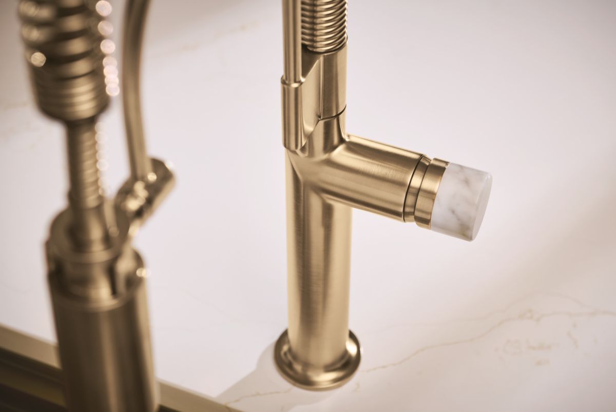 BRIZO Odin Semi-Professional Kitchen Faucet - Less Handle — Luxe Gold
