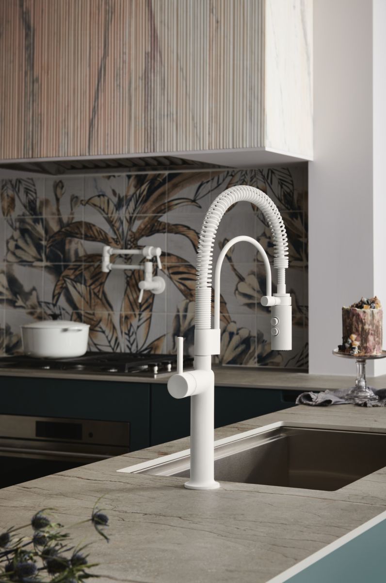 BRIZO Jason Wu for BRIZO Pull-Down Faucet Metal Lever Handle Kit — Matte White