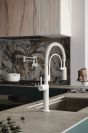 BRIZO Jason Wu for BRIZO Semi-Professional Kitchen Faucet - Less Handle — Matte White