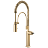BRIZO Odin Semi-Professional Kitchen Faucet - Less Handle — Polished Gold