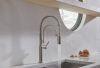 BRIZO Odin Pull-Down Faucet Wood Lever Handle Kit — Luxe Steel / Wood