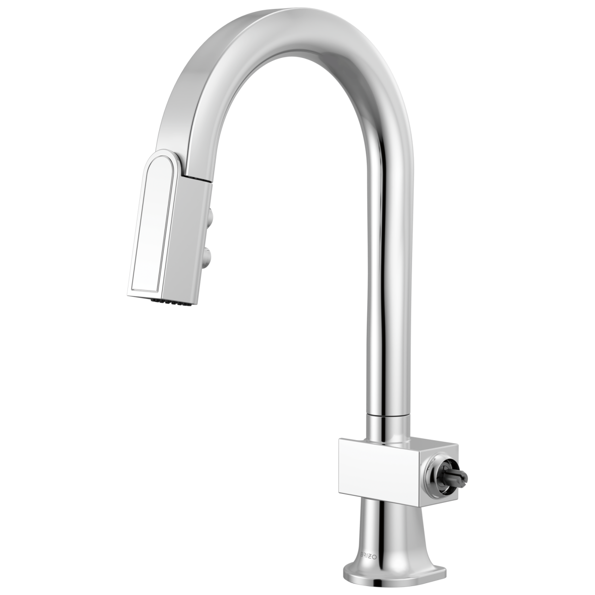 BRIZO Frank Lloyd Wright Pull-Down Prep Faucet with Arc Spout - Less Handle — Chrome