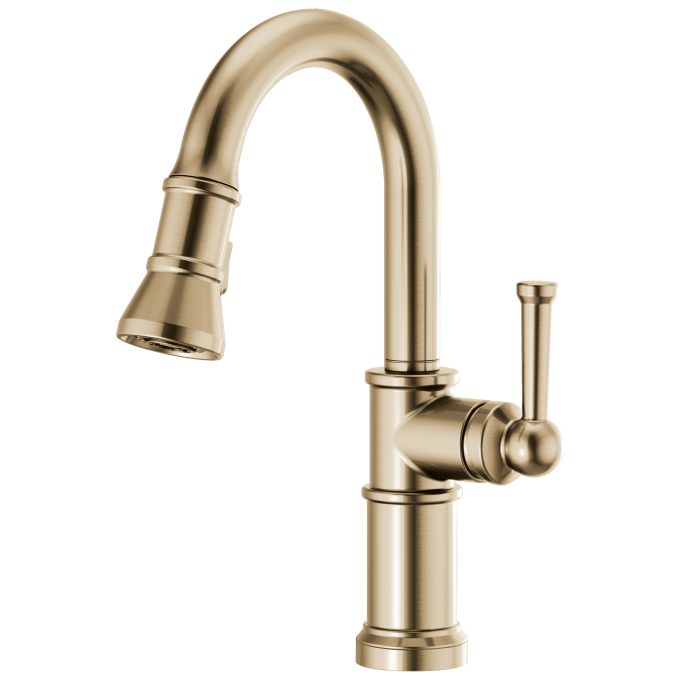 BRIZO Artesso Pull-Down Prep Faucet — Luxe Gold