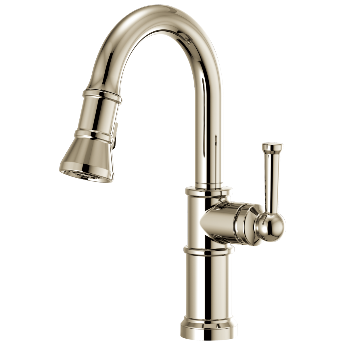 BRIZO Artesso Pull-Down Prep Faucet — Polished Nickel