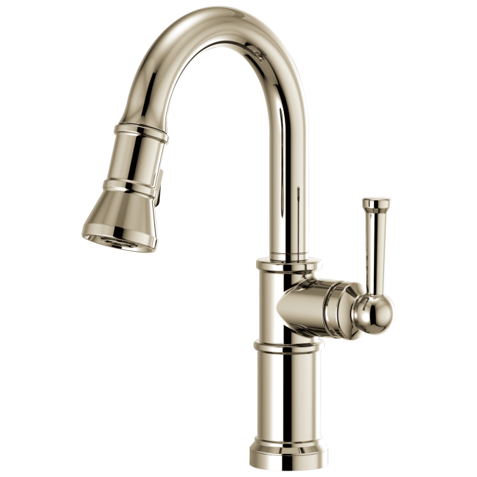 BRIZO Artesso Pull-Down Prep Faucet — Polished Nickel