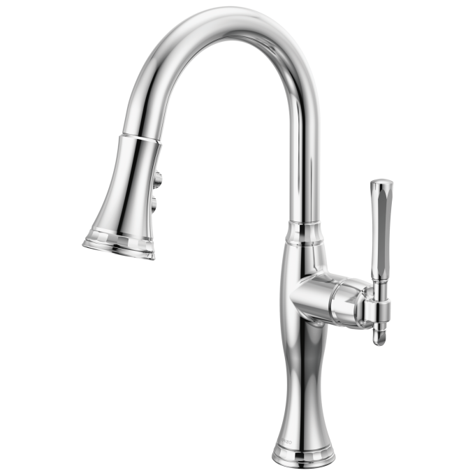 BRIZO Tulham Pull-Down Prep Kitchen Faucet — Chrome